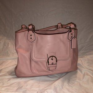 Coach Light Pink Leather Handbag